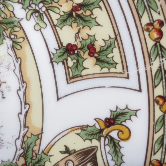 Christmas 1988 Collector Plate Caverswall Ltd Edition Stephen Barnsley 8 1/2" - Picture 4 of 7